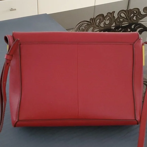 J. Crew Claremont Leather Crossbody bag in Desert Red